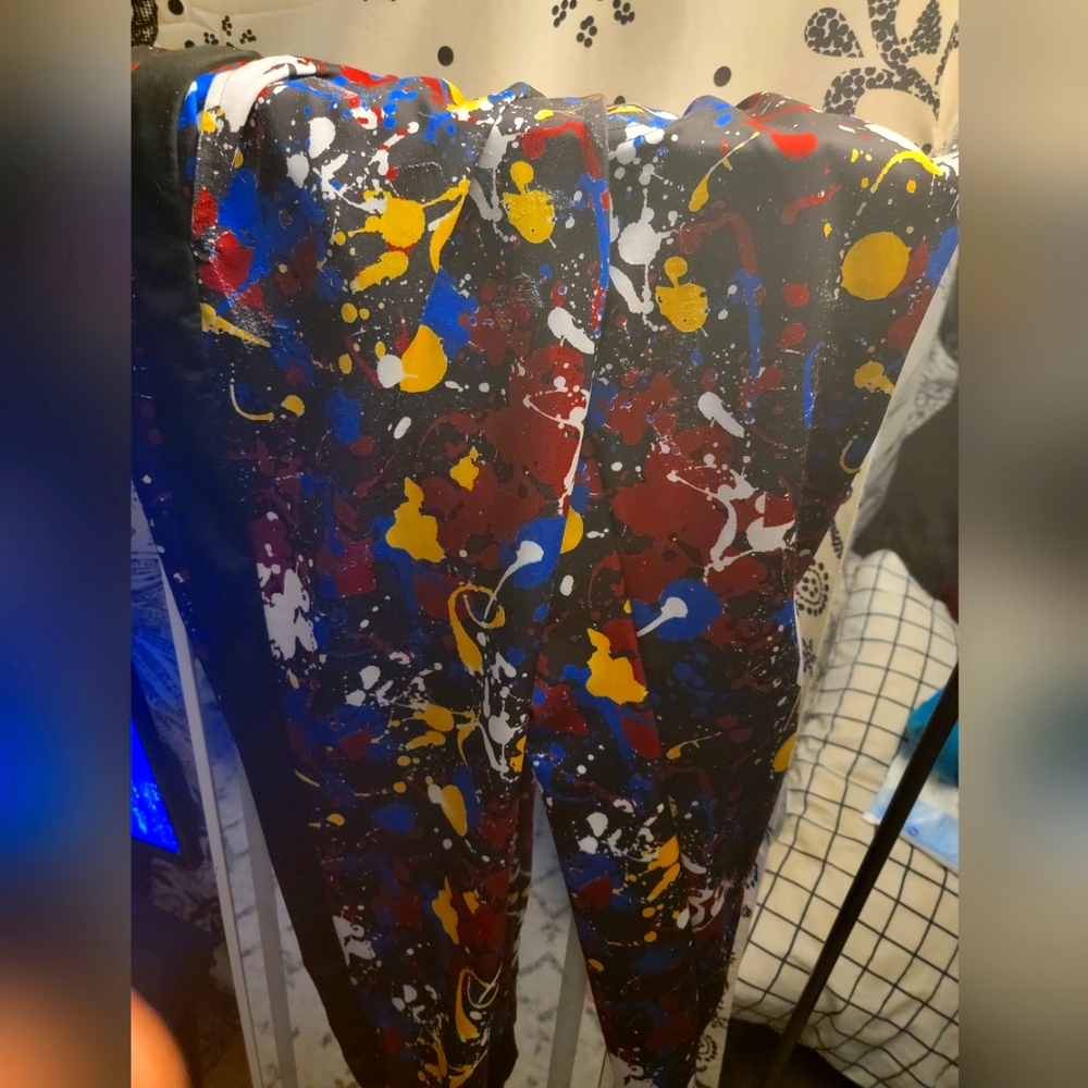 G-net paint splatter joggers